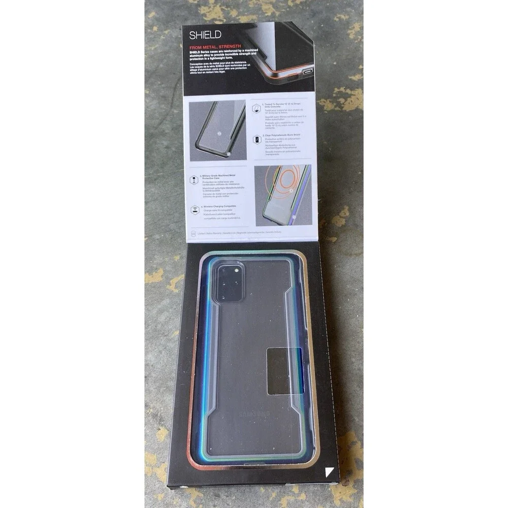 Raptic Shield Samsung Galaxy S20+ Case Iridescent Military Grade 10ft Drop Clear